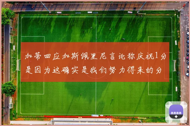 加蒂回应加斯佩里尼言论称庆祝1分是因为这确实是我们努力得来的分数